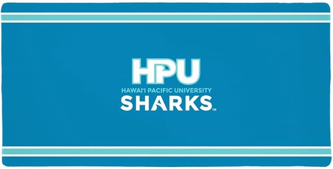 Hawaii Pacific University Primary Logo Stripes Large Gaming Mouse Pad with Stitched Edges Non-Slip Base for Gamer Home and Office 31.5 x 15.15