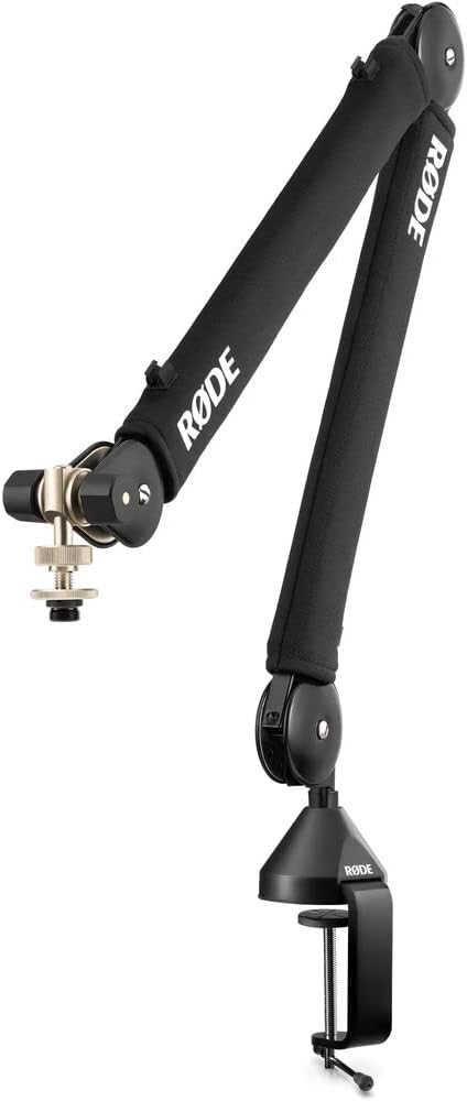 Rode Procaster Cardioid Dynamic Broadcast Microphone with Rode PSA1+ Microphone Boom Arm PSM1 Shockmount and XLR Cable