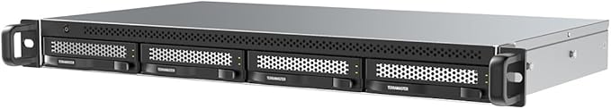 TERRAMASTER D4-320U Hard Drive Enclosure - 4Bay 1U Rack Mount USB 3.2 Gen2 10Gbps Type-C External USB Storage Compact Chassis Hot Swappable Plug and Play (Diskless)