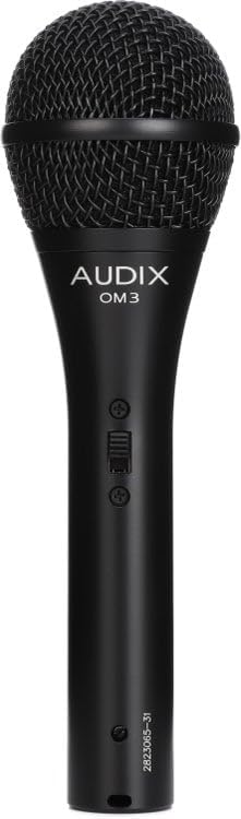 AUDIX OM3S Vocal and Instrument Dynamic Microphone - Black