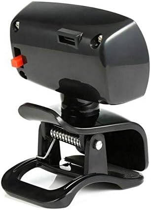 Computer Camera USB Web Camera 360 Degree USB HD Webcam Web Cam Clip-on Digital Camcorder with Microphone for Laptop PC Computer (Color : Black)