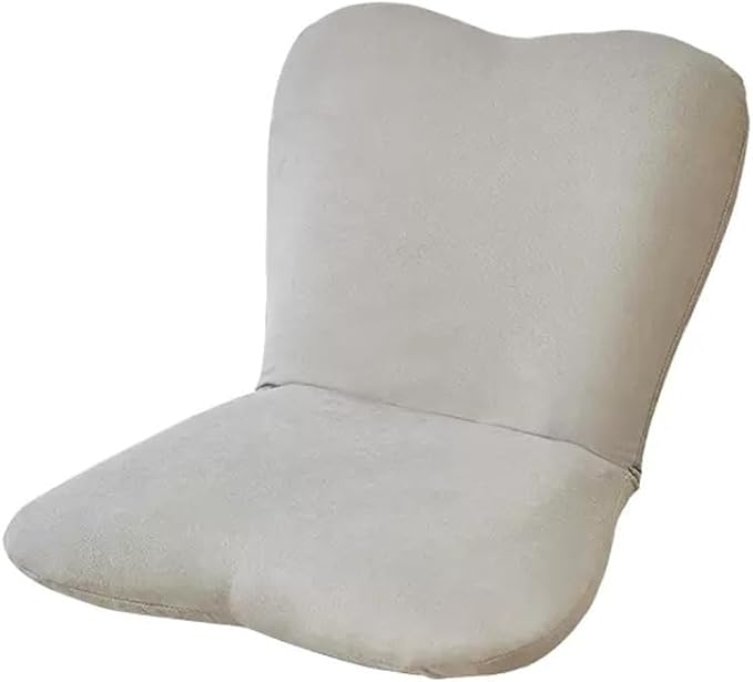 Floor Chair Padded Floor Chair Meditation Floor Seating Folding Floor Gaming Chair with 5 Adjustable Position Portable Floor Chair for Balcony Reading Bedroom Study RoomGray