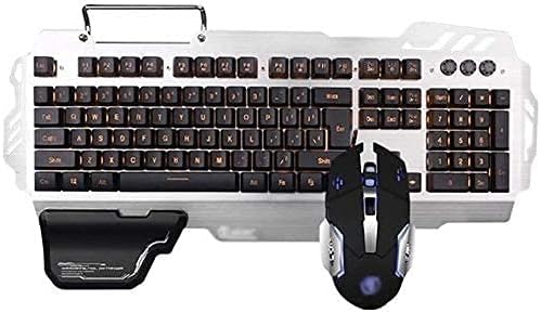 zhanghong Gaming Keyboard and Mouse Set Backlit Gaming Keyboard Breathing Backlit Mouse Gaming Keyboard Mouse Combo