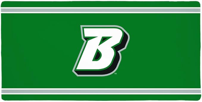 Binghamton University Bearcats Primary Logo Stripes Large Gaming Mouse Pad Desk Mat with Stitched Edges Non-Slip Base for Gamer Home and Office 31.5 x 15.7