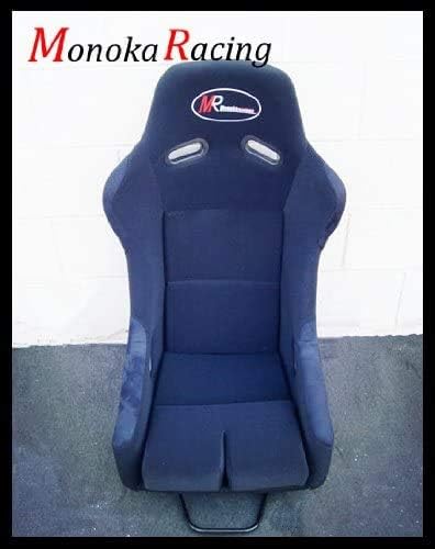 (A Pair) Large Size Single Comfortable Fabric Simulator Cockpit Gaming Chair Racing Seat (Black-Single Large)