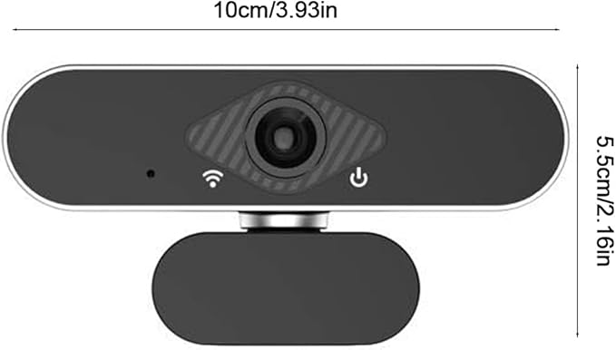 1080P Webcam with Built-in Mic USB 2.0 Plug&ampfor Play Computer Camera Noise Reducti