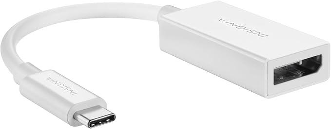 Insignia Multi Port USB Ethernet HDMI Hub Adapter Series Data Transfer &amp Charging for MacBook Chromebook Laptop PC and More (USB-C to Display Port)