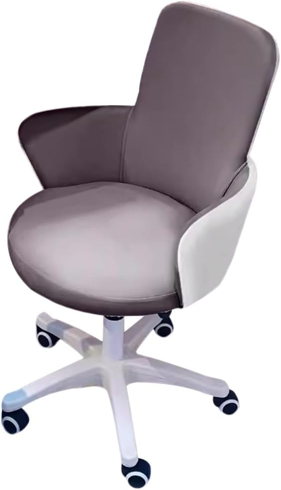 Gaming Chair Bedroom Accent Chairs Cute Computer Desk Chair Swivel Home Office Desk Chairs Liftable Kitchen Chairs Study Backrest Reading Desk Chair for Living Room Bedroom (Color : Gray A)