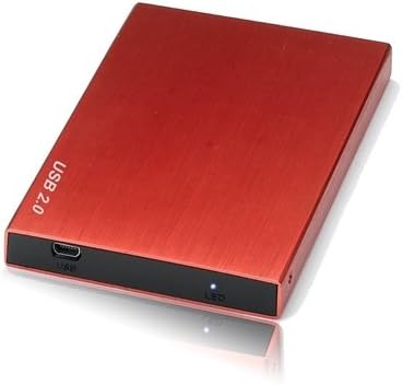 Storite 500GB 500 GB 2.5 inch USB 2.0 FAT32 Portable External Hard Drive - Red