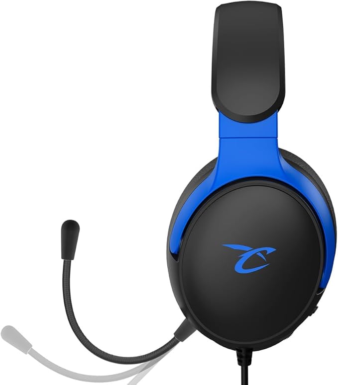 Subsonic - Astra gaming headset for PS5 PS4 PC Xbox gamer headset with 40 mm speakers tiltable microphone integrated volume control and mute button - Black and blue