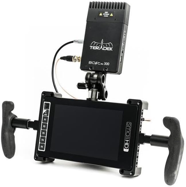 SmallHD Lightweight Black Rubber Monitor Handles with Adjustable Neoprene Neck Strap