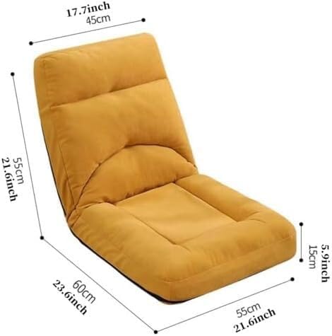 ELEFOCUS Floor Chair with Backrest Foldable Floor Chair for Adults Meditation Chair with 5 Adjustable Positions(/Beige)