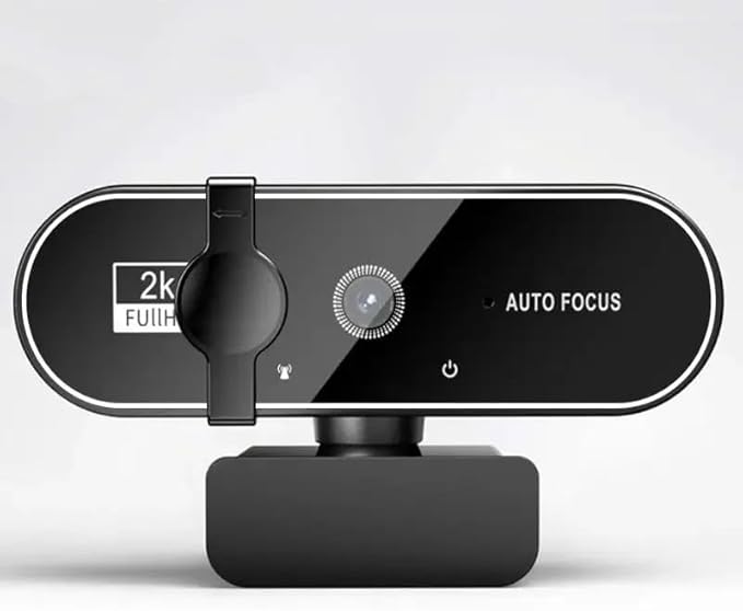 4K Webcam Video Camera 2K Autofocus Streaming Web Cam with Microphone Full HD 1080P Webcams for PC/Computer/Laptop(2k)