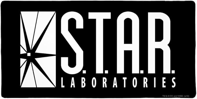 The Flash TV Series Star Labs Logo Large Gaming Mouse Pad Desk Mat with Stitched Edges Non-Slip Base for Gamer Home and Office 31.5 x 15.7