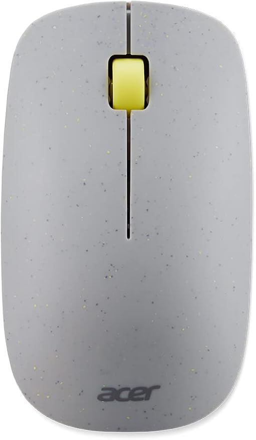 acer Vero 3 Button Mouse | 2.4GHz Wireless | 1200DPI | Made with Post-Consumer Recycled (PCR) Material | Certified Works with Chromebook | Gray