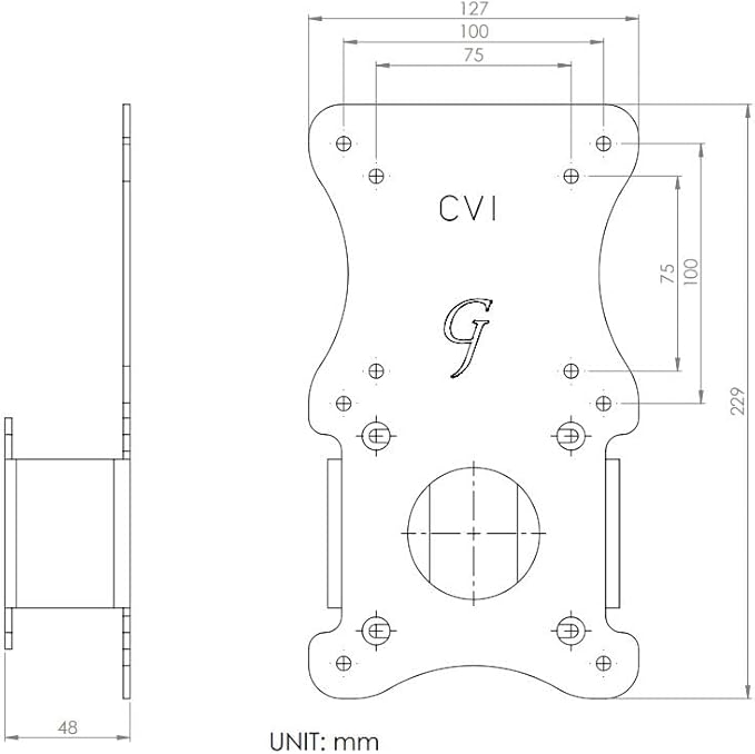 Gladiatoe Joe Monitor VESA Adapter Compatible with AOC C32V1Q Monitor | Laser Cut | 100% Made in North America