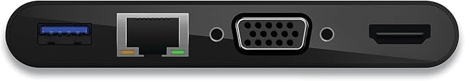 Belkin USB-C Multimedia + Charge Adapter 4K HDMI/USB-A/USB-C/VGA 4.9 ft Black