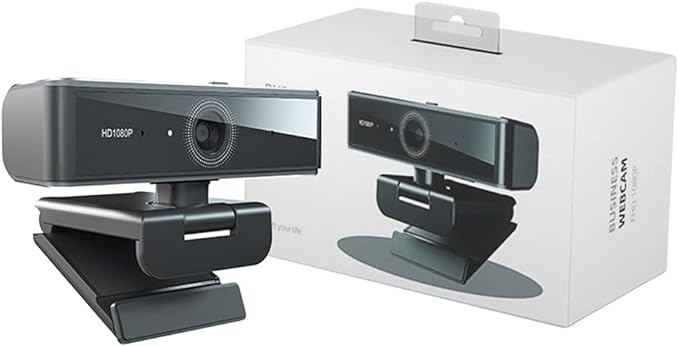 1080p Business Webcam with Built-in Microphone Autofocus Full Web Computer Camera