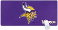 Skinit Extra Large Gaming Mouse Pad - Officially Licensed NFL Minnesota Vikings Distressed Design with Stitched Edges Waterproof Non-Slip Rubber Base Desk Mat for Keyboard &amp Mouse