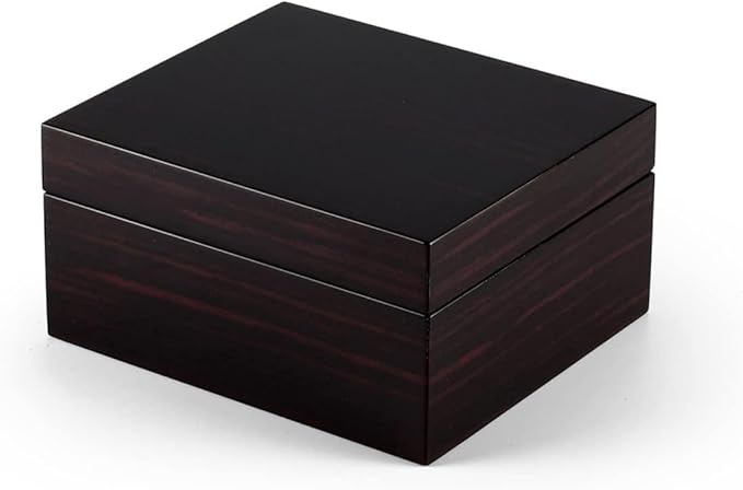 Contemporary 30 Note Hi Gloss Macassar Finish 3.6 LCD Video Jewelry Box - at Last