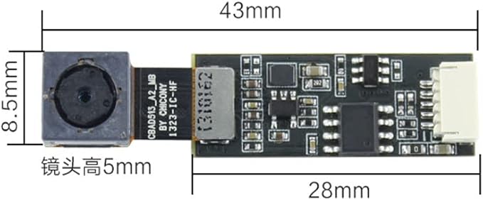 Taidacent PC Computer USB2.0 Video Webcam Board 2K 5MP OV5648 USB Camera Module Auto Focus 1/4 Inch Built-in UVC