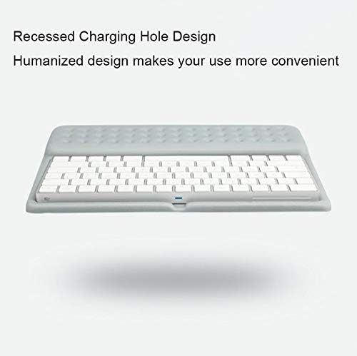 Buwico 2 in 1 Keyboard Wrist Rest Pad Wrist Support Keyboard Mat Wrist Rest Mouse Pad for Apple Magic Keyboard 2 (Gray)