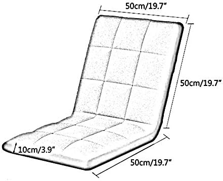 BTZHY Floor Chair Floor Chair Bay Window Chair 6-Speed Adjustment Foldable Lazy Leisure Sofa Removable and Washable Folding Floor Chair for Dorm Room Balcony (Color : Creamy-White)