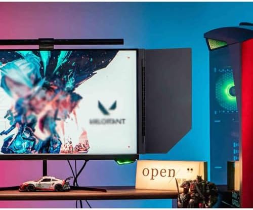 Foldable Anti-Glare Monitor Hood for 24-27 Displays Computer Screen Sunshade with 180° Adjustable Angle Desktop Display Shading Side Panels 1 Set