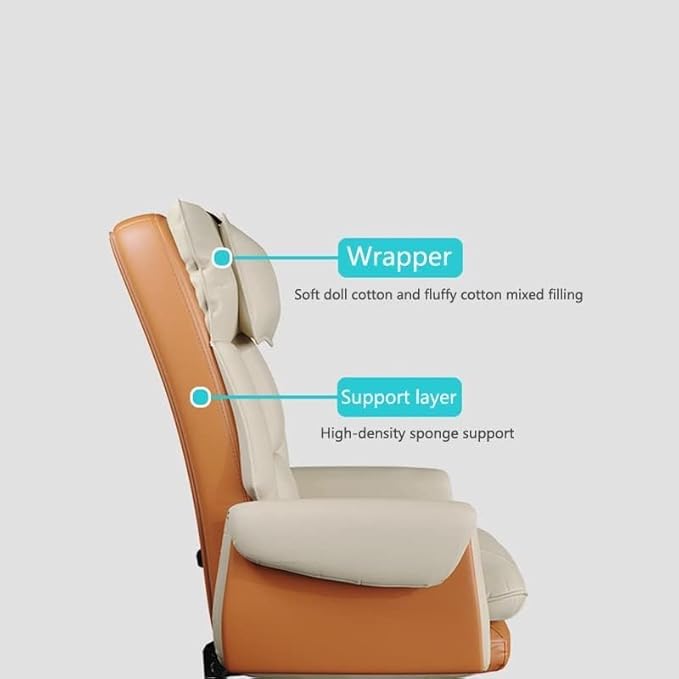 Office Chair Sofa Office Chair Gaming Chair Computer Chair Backrest with Footrest Reclining Swivel Chair(Size:1Color:D)