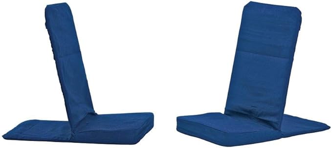 Original BackJack -Made in The USA- Folding Royal Cotton Fabric Lightweight Floor Seating Chair for Gaming Families Parents Daycare Back Support Reading Yoga Meditation Dorm