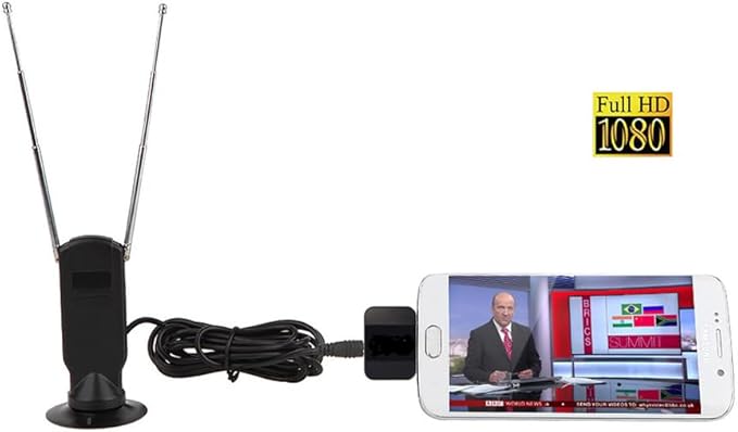 MyGica Mirco USB TV Tuner Card Watching ATSC Digital TV Anywhere Freeview HD TV Receiver Recast Wireless HDTV Stick Tuner Adapter USB TV Antenna for Android Phone Tablet PC Pad No Internet Need