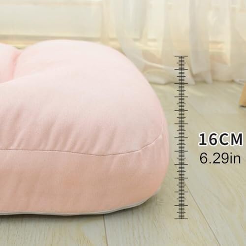 ELEFOCUS Floor Chair Adjustable Fully Foldable Lazy Sofa Padded Couch Lounger with Back Support for Reading in Living Room(Beige)