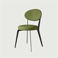Adjustable Office Computer Chair with Armrest Leather Dining Chair Home Furniture Restaurant Dining Chair Creative Household Dining Chair(Black-Green)