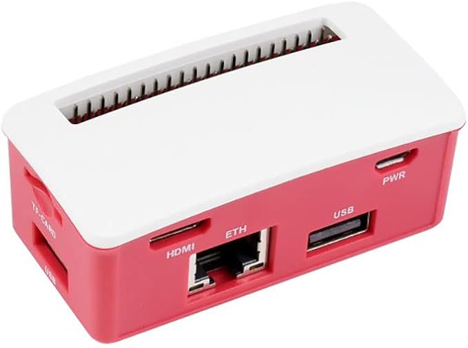 Ethernet/USB HUB Box Supports Raspberry Pi Zero Series with ETH/USB HUB HAT (B) Expansion Board Inside Includes 3X USB 2.0 Ports1x RJ45 Ethernet Port