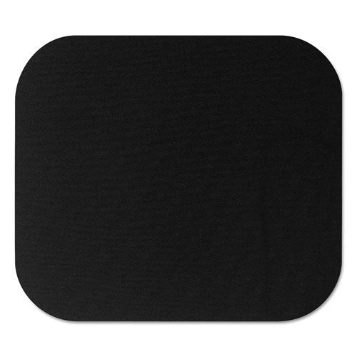 (3 Pack Value Bundle) FEL58024 Polyester Mouse Pad Nonskid Rubber Base 9 x 8 Black