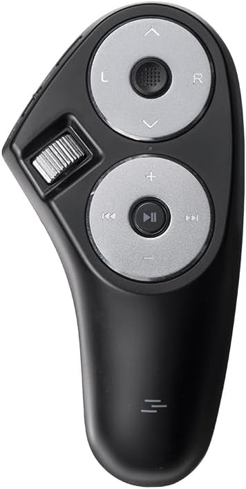 SANWA Bluetooth + 2.4G Wireless Handheld Mouse 3 in 1 Presentation Clicker Remote Air Mouse with Scroll Portable Finger Mice Rechargeable PPT Slide Compatible with Mac PC Laptop Phone Tablet