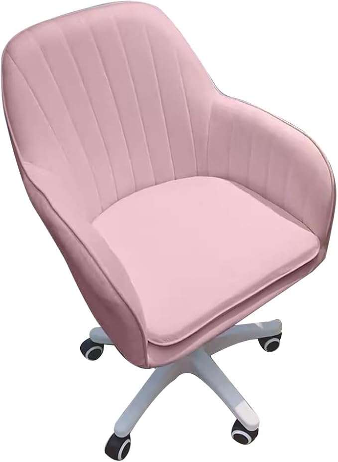 KITCISSL Video Game Chairs Desk Chair for Bedroom Accent Chairs Girls Dormitory Computer Chair Swivel Office Chair Gaming Chair Lift Makeup Chair for Living Room Home Office (Color : Pink)