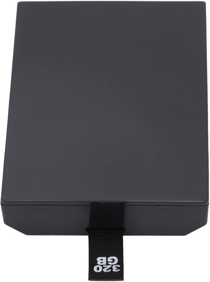 POCREATION Hard Drive 320Gb Portable for 360 Console B3Qpuhto More Space Portable Hårddisk for 360 Console More Space for Entertainment Made of Abs Material Black Downloadable Games and Demos