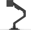 BenQ BSH01 Ergo Monitor Arm -Gas Spring Monitor Stand for Up to 45'' &amp 44lbs Screens Heavy Duty Quick Installation No Sagging Top Clamp and Grommet Base Reinforcement Plate VESA 75x75 &amp1