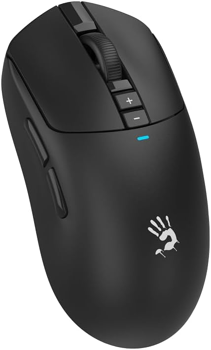 Bloody R72 Ultra Wireless Gaming Mouse 20000 CPI Optical Sensor 1ms Low Latency Dual Mode USB and Wireless - Black