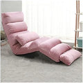 ELEFOCUS Floor Chair Lounge Chair with Adjustable Angle Ergonomic Large Reclining Sofa for Living Room Bedroom Parlor Office(Dark Pink)