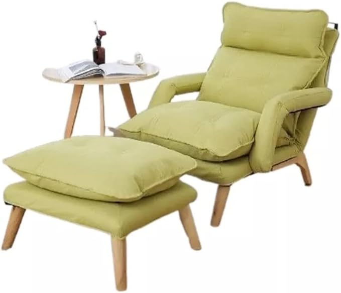 Office Chair Gaming Chair Computer Chair Upholstery Armchair Lazy Sofa Recliner Adjustable Backrest Lounge Chair Removable Washable Fabric