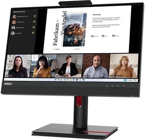 Lenovo ThinkVision TIO22 22 FHD IPS Monitor with 4ms Response Time Anti-Glare VESA Mount (100 x 100mm) Displayport HDMI &amp Dockztorm USB Port Expander Black Color (12N8GAR1UZ)