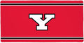 Youngstown State Penguins Primary Logo Stripes Large Gaming Mouse Pad Desk Mat with Stitched Edges Non-Slip Base for Gamer Home and Office 31.5 x 15.7
