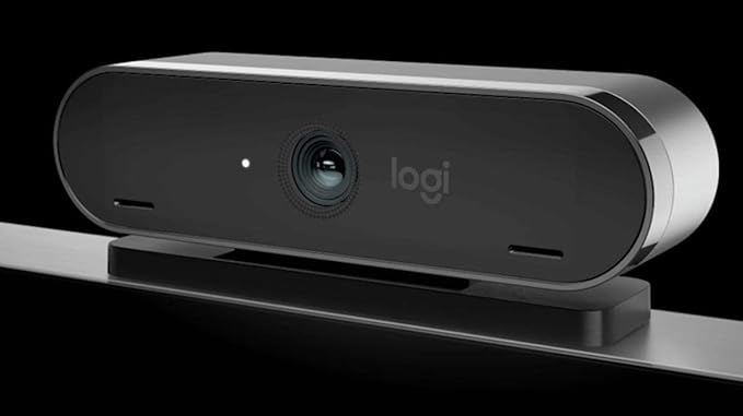 Logitech Logi 4K Pro Magnetic Webcam for Pro Display XDR Video Calling Conferencing Recording Zoom and Microsoft Teams Ultra HD Pro Streaming Web Camera (Renewed) Black
