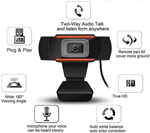 Computer Camera HD 1080P Webcam PC Mini USB 2.0 Web Camera with Microphone USB Computer Camera for Conference Learning Dropship (Color : 1 * 480p)