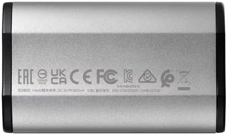 SD810 4 TB Externe SSD (silber USB-C 3.2 Gen 2x2 (20 Gbit/s))