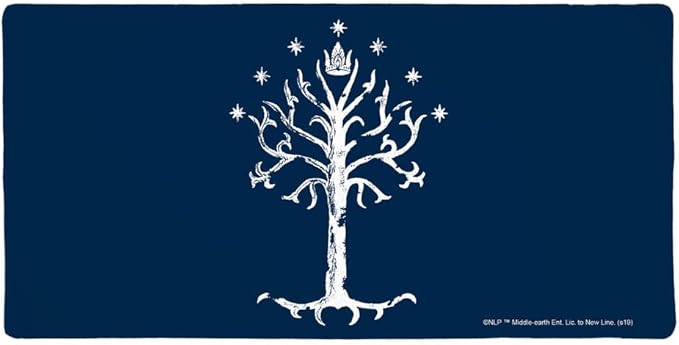 Lord of The Rings Tree of Gondor Large Gaming Mouse Pad Desk Mat with Stitched Edges Non-Slip Base for Gamer Home and Office 31.5 x 15.7
