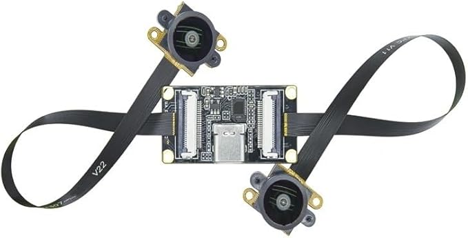 USB 3.0 1MP Black and White Dual Camera(180 Degree Lens)