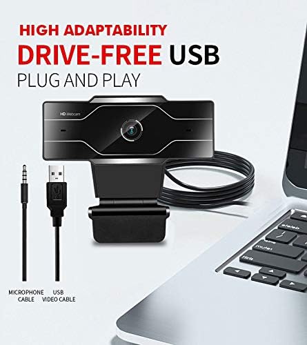 Computer Camera 1080P Full HD Web Camera with Microphone USB Plug Web Cam for PC Computer Laptop Desktop Camera (Color : 720p)